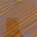 Tavolo da pranzo in legno e metallo, 1970 ca. 