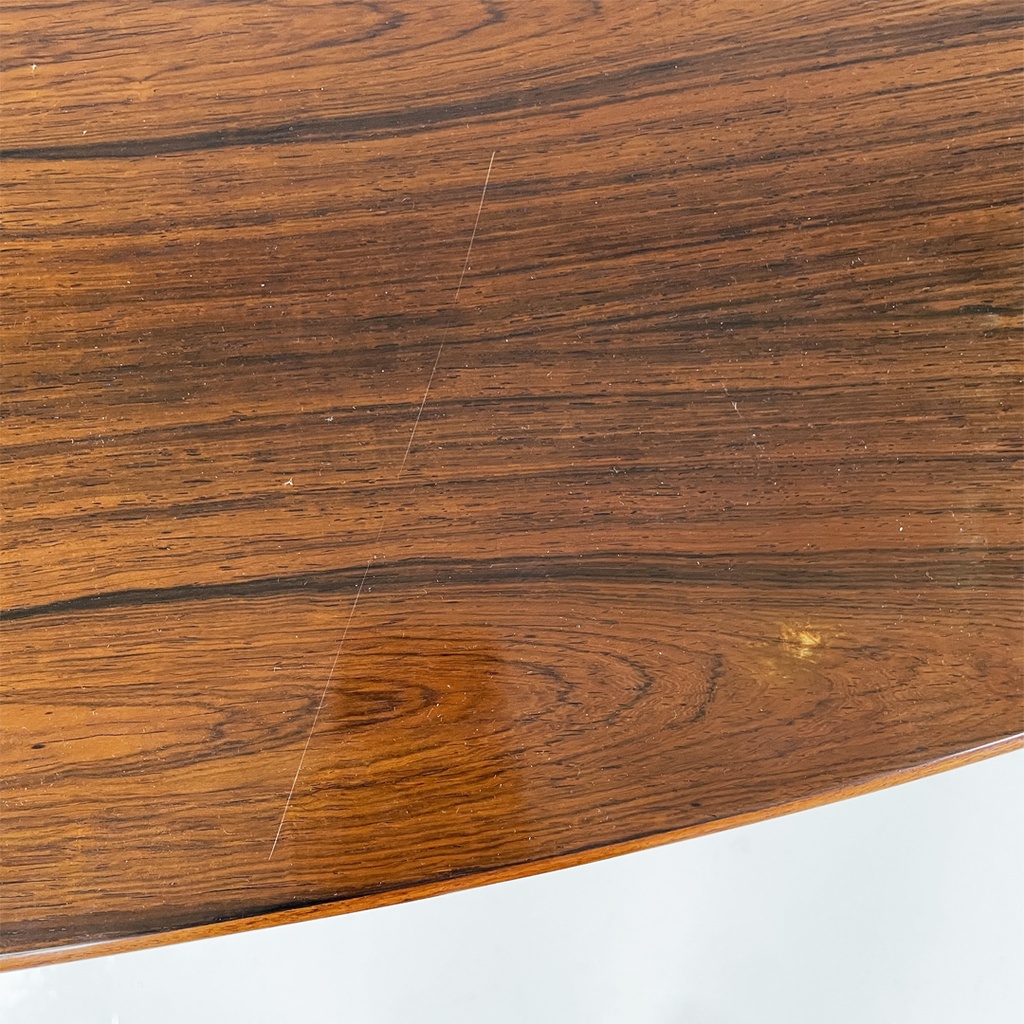 Tavolo da pranzo in legno e metallo, 1970 ca. 