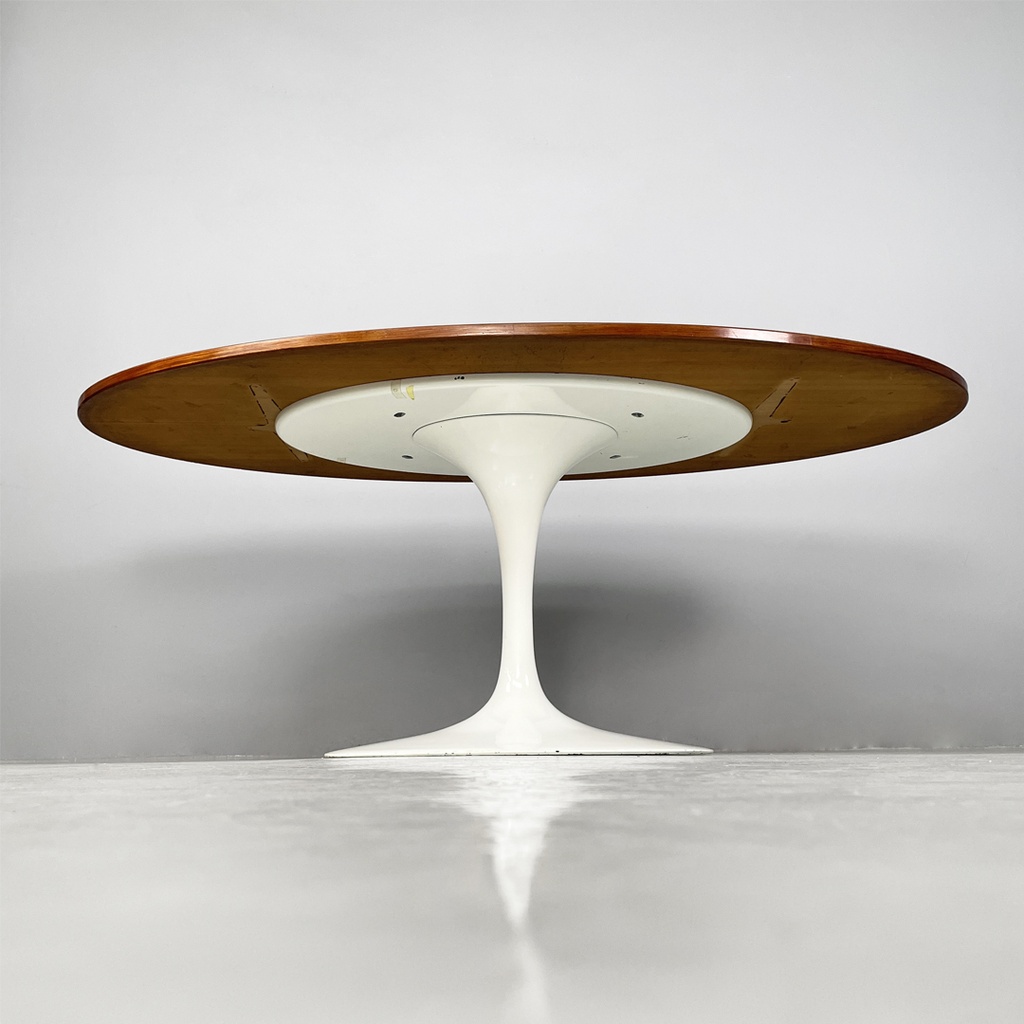 Tavolo da pranzo in legno e metallo, 1970 ca. 