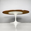 Tavolo da pranzo in legno e metallo, 1970 ca. 