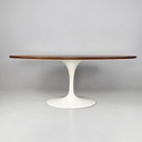 Tavolo da pranzo in legno e metallo, 1970 ca. 