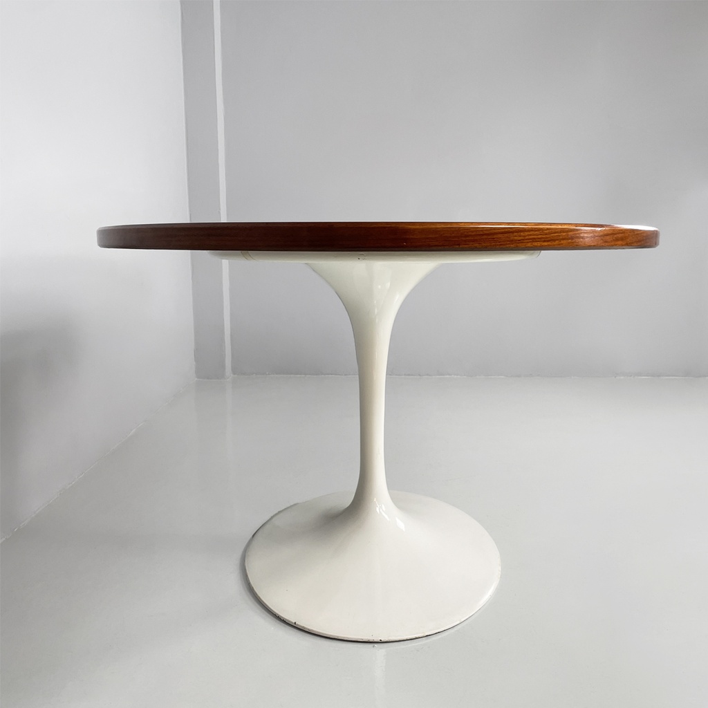 Tavolo da pranzo in legno e metallo, 1970 ca. 