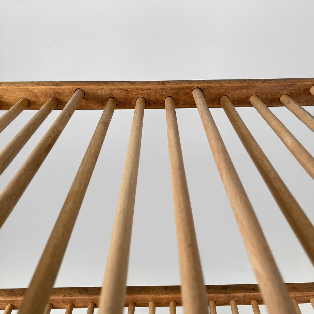 Carrello in legno e metallo verde, 1920 ca.