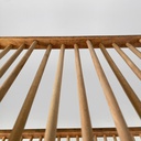 Carrello in legno e metallo verde, 1920 ca.