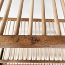 Carrello in legno e metallo verde, 1920 ca.