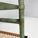 Carrello in legno e metallo verde, 1920 ca.