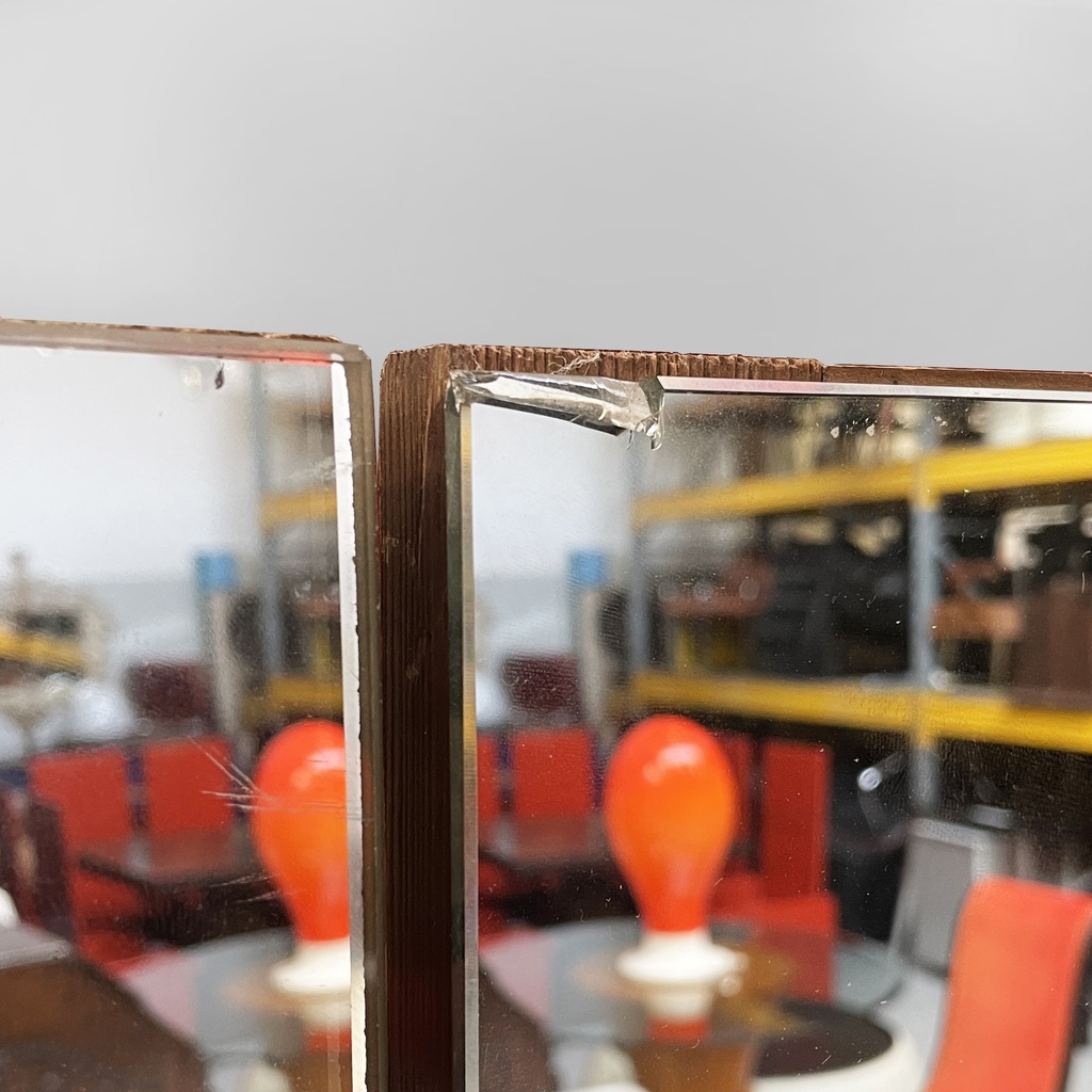 Specchio da terra in legno, 1960 ca.