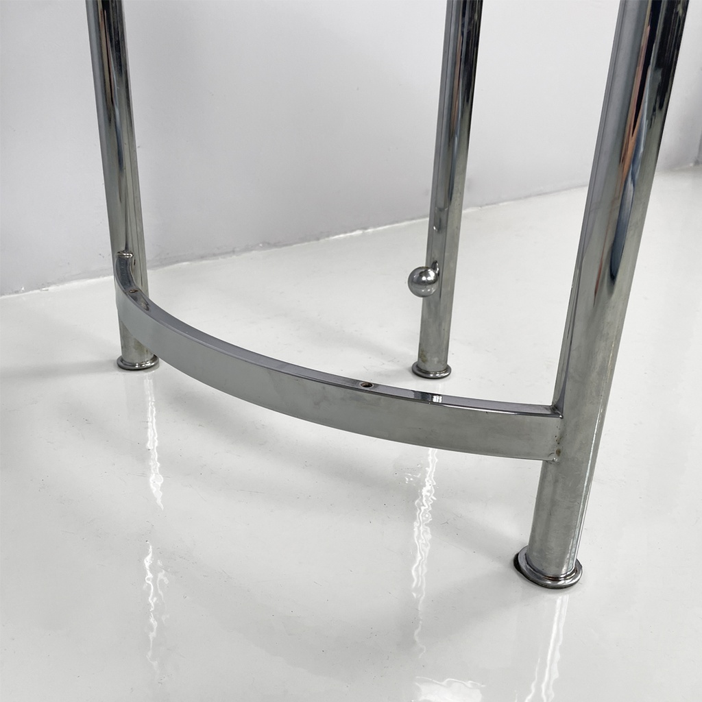 Tavolo da caffè in legno e metallo, 1970 ca.