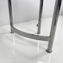 Tavolo da caffè in legno e metallo, 1970 ca.