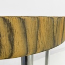 Tavolo da caffè in legno e metallo, 1970 ca.