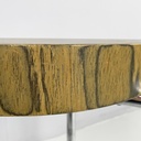 Tavolo da caffè in legno e metallo, 1970 ca.