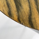 Tavolo da caffè in legno e metallo, 1970 ca.