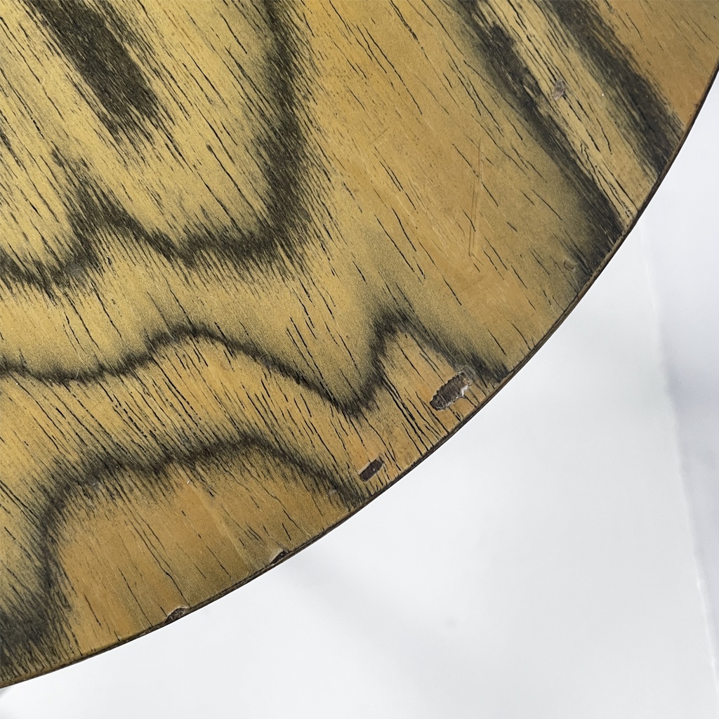 Tavolo da caffè in legno e metallo, 1970 ca.