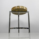 Tavolo da caffè in legno e metallo, 1970 ca.