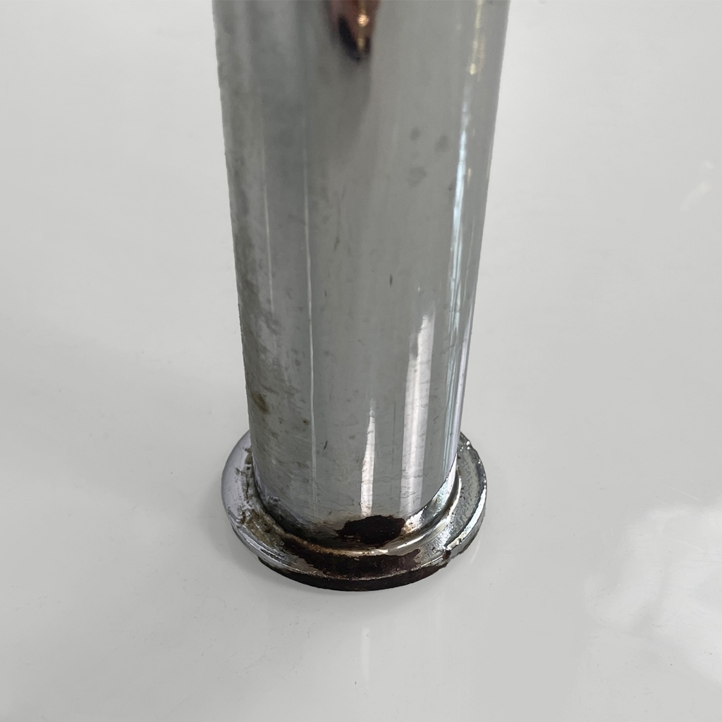 Tavolo da caffè in legno e metallo, 1970 ca.