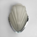 Applique a conchiglia in vetro e metallo, 1930 ca.