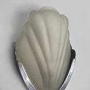 Applique a conchiglia in vetro e metallo, 1930 ca.