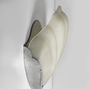 Applique a conchiglia in vetro e metallo, 1930 ca.