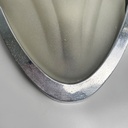 Applique a conchiglia in vetro e metallo, 1930 ca.