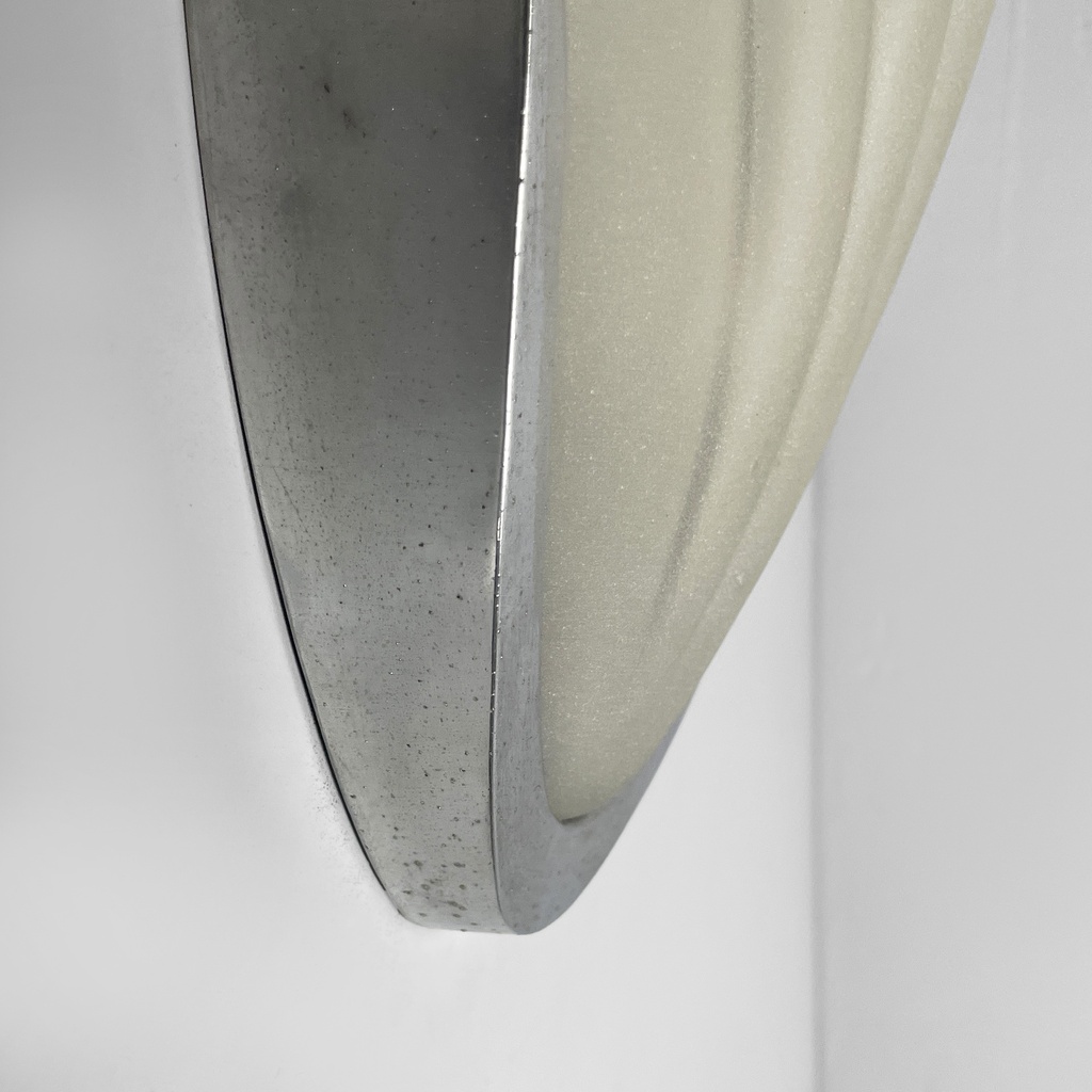 Applique a conchiglia in vetro e metallo, 1930 ca.