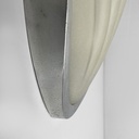 Applique a conchiglia in vetro e metallo, 1930 ca.