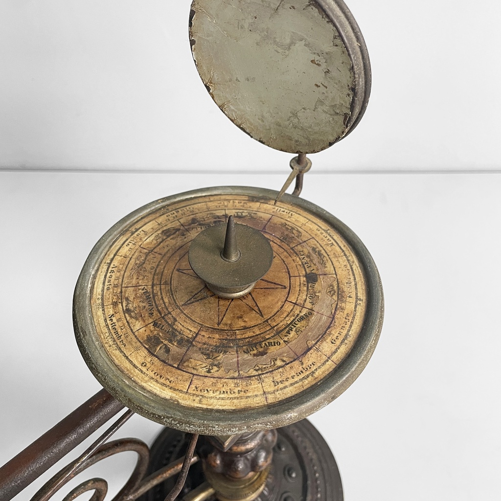 Tellurio meccanico in ghisa e ottone, metà 1800 ca.