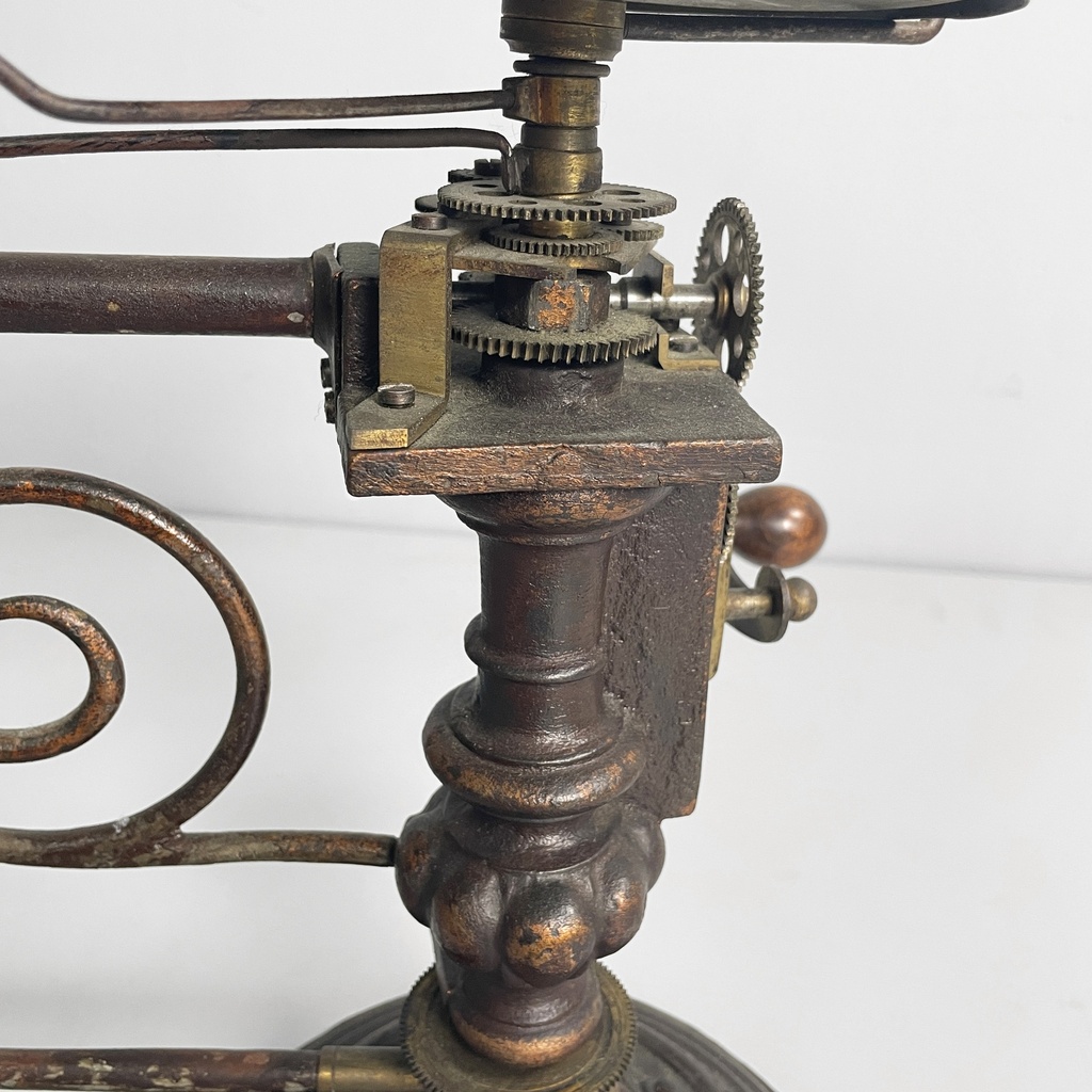 Tellurio meccanico in ghisa e ottone, metà 1800 ca.