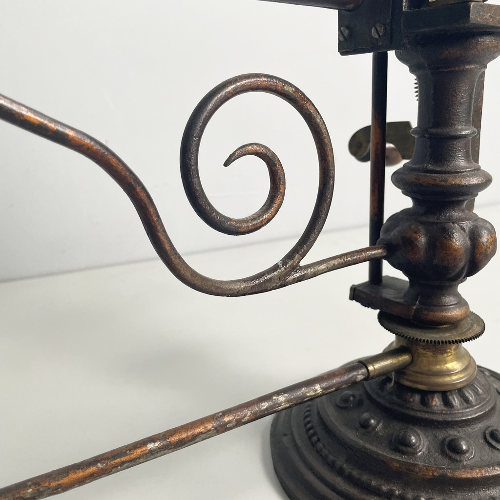 Tellurio meccanico in ghisa e ottone, metà 1800 ca.