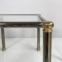 Tavoli da caffè in metallo e vetro, 1980 ca.