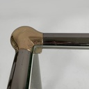 Tavoli da caffè in metallo e vetro, 1980 ca.