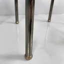 Tavoli da caffè in metallo e vetro, 1980 ca.