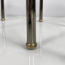 Tavoli da caffè in metallo e vetro, 1980 ca.