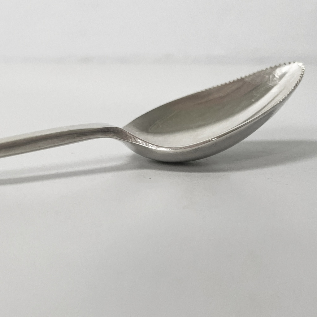 Coltello e cucchiai da pompelmo placcati argento, 1950 ca.