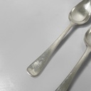 Coltello e cucchiai da pompelmo placcati argento, 1950 ca.