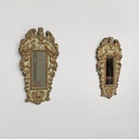 Specchiere in legno dorato e verde chiaro, 1900 ca.