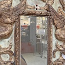 Specchiere in legno dorato e verde chiaro, 1900 ca.