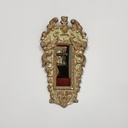 Specchiere in legno dorato e verde chiaro, 1900 ca.