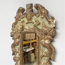 Specchiere in legno dorato e verde chiaro, 1900 ca.