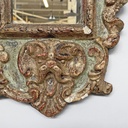 Specchiere in legno dorato e verde chiaro, 1900 ca.