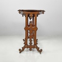 Tavolo da caffè in legno con ruote, 1800 ca.