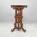 Tavolo da caffè in legno con ruote, 1800 ca.