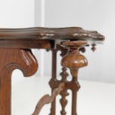 Tavolo da caffè in legno con ruote, 1800 ca.