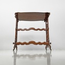 Tavolo da caffè in legno con ruote, 1800 ca.