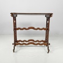 Tavolo da caffè in legno con ruote, 1800 ca.