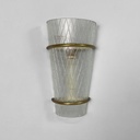 Applique in vetro e metallo, 1950 ca.