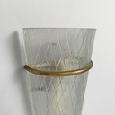 Applique in vetro e metallo, 1950 ca.