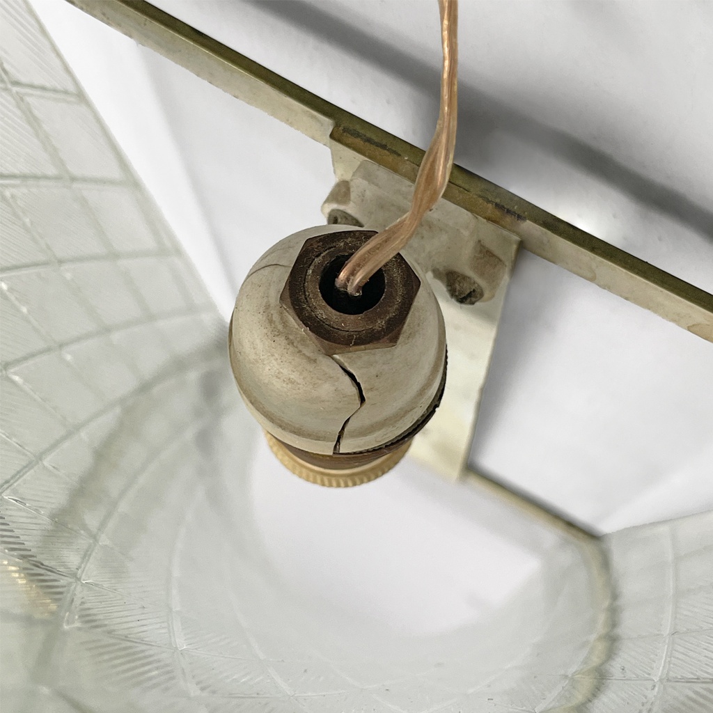 Applique in vetro e metallo, 1950 ca.