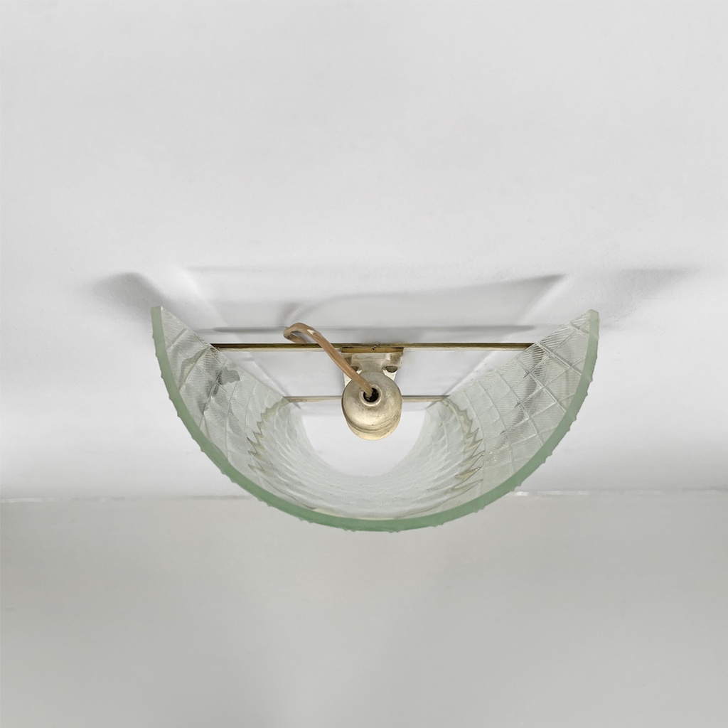 Applique in vetro e metallo, 1950 ca.