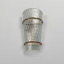 Applique in vetro e metallo, 1950 ca.