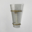 Applique in vetro e metallo, 1950 ca.